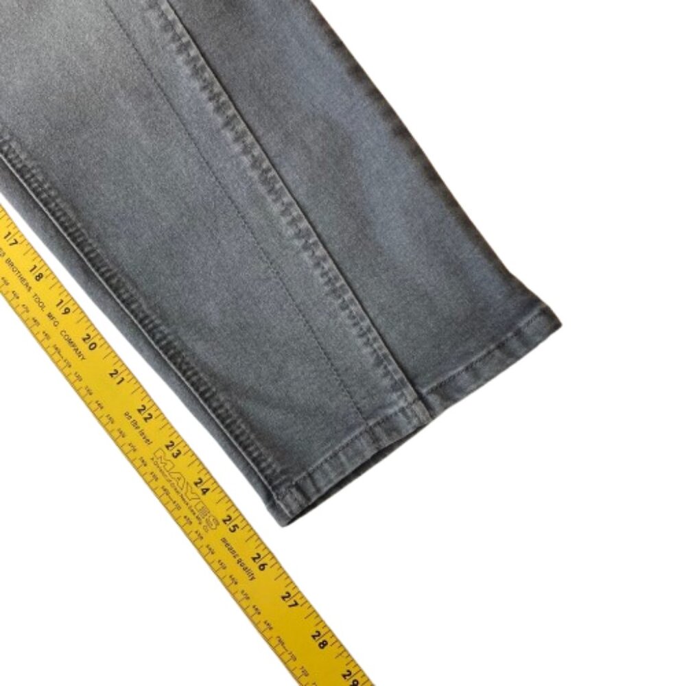 Democracy Ab Solution High Rise Ankle Straight Leg Jeans 4 PETITE Gray NWT - Picture 7 of 9